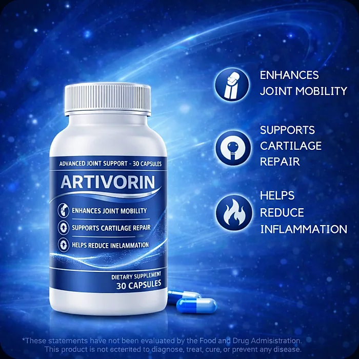 Artivorin product panel showing the label claims